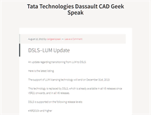 Tablet Screenshot of ds.cadgeekspeak.com